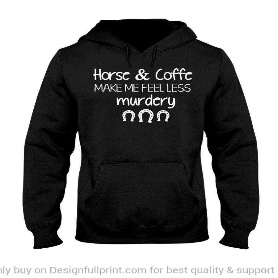HORSES AND COFFEE Horses and Coffee Tee Unisex Hoodie