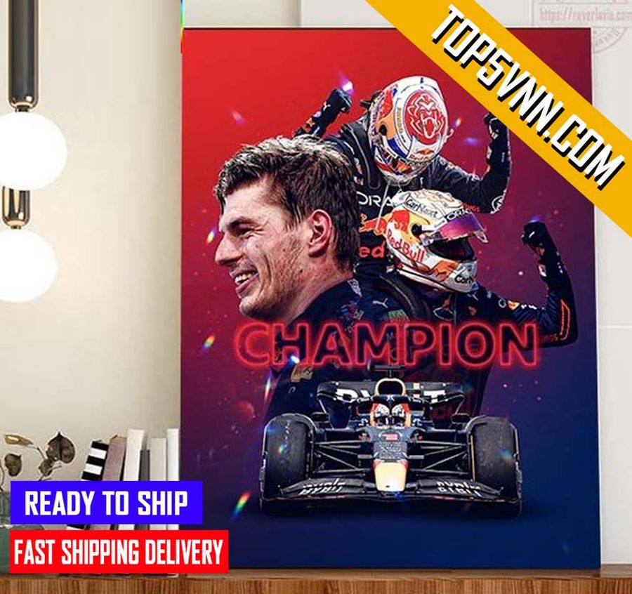 HOT NEW Max Verstappen Has Won The F1 World Championship 2022 Fans Poster Canvas