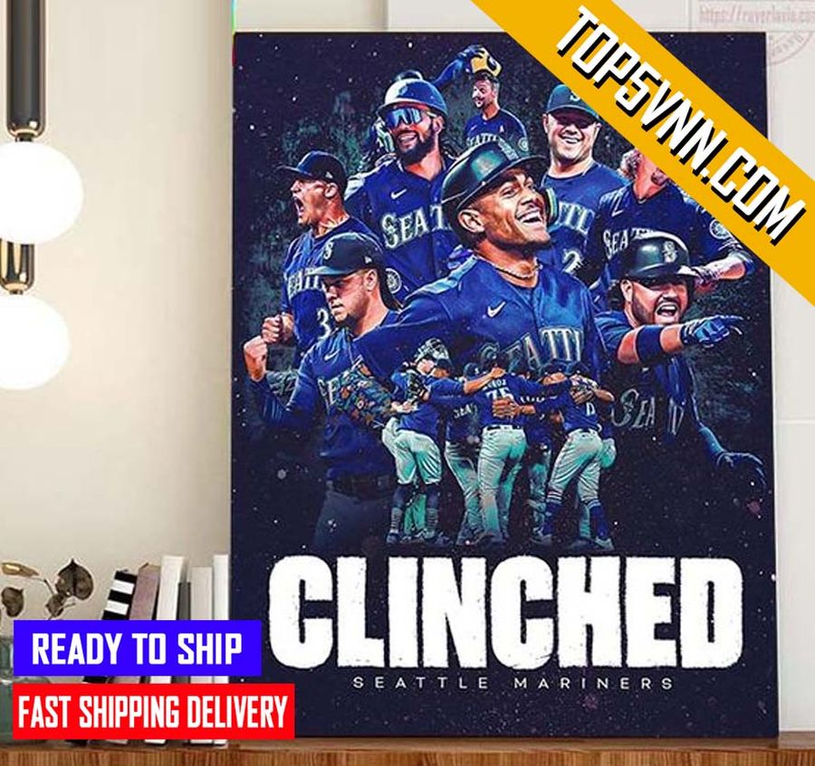 HOT NEW Seattle Mariners Are Headed 2022 MLB Postseason Fans Poster Canvas