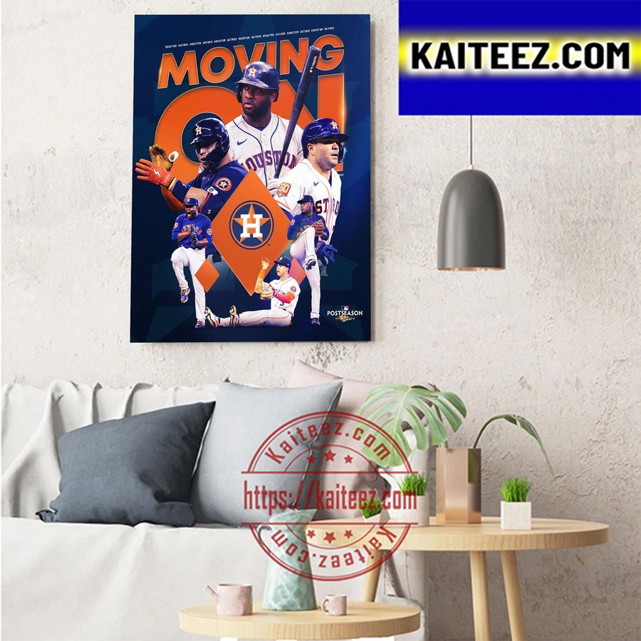 Houston Astros Complete The Sweep Clinched 2022 MLB Postseason Art Decor Poster Canvas