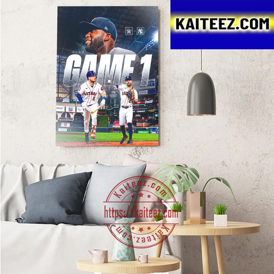 Houston Astros Vs New York Yankees Game 1 In MLB ALCS 2022 Art Decor Poster Canvas