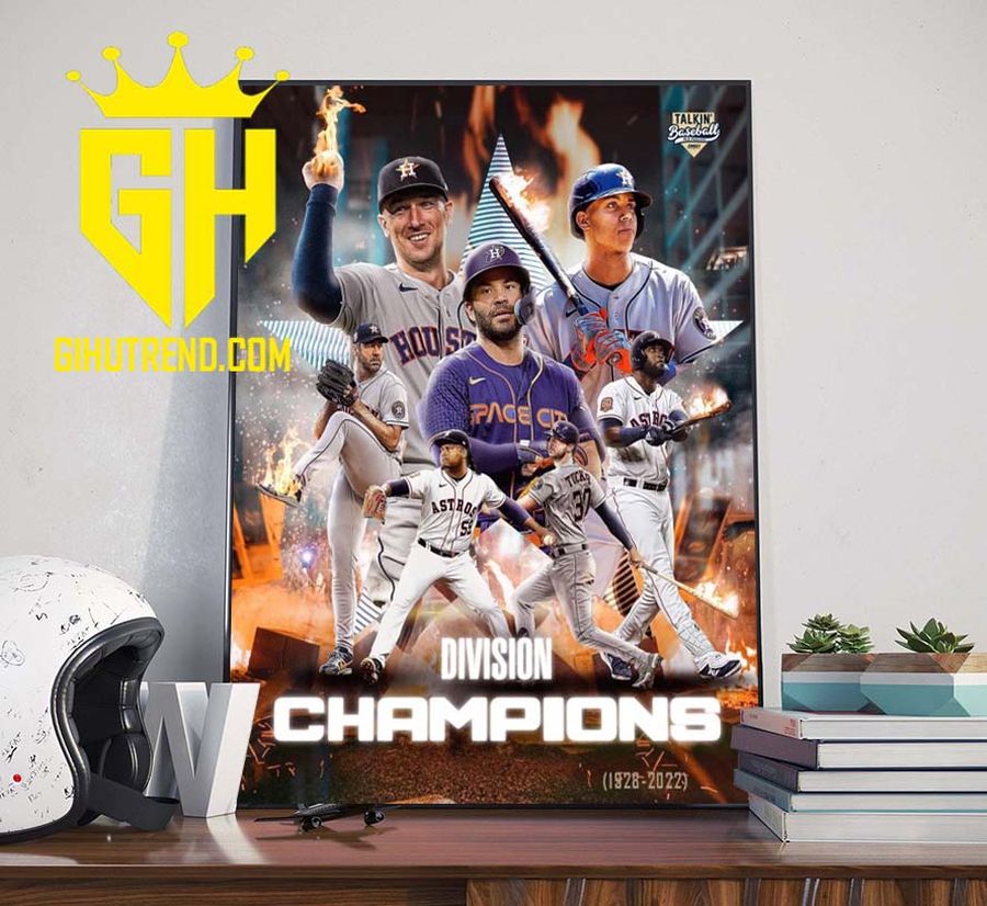 Houston Astros Won The Western Division 2022 Poster Canvas