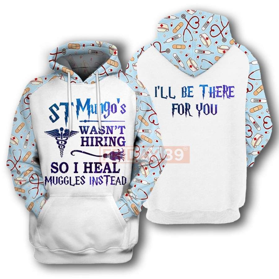HP Nurse Doctor ST Mungo’s Wasn’t Hiring Long Sleeve 3D Print Hoodie T-shirt