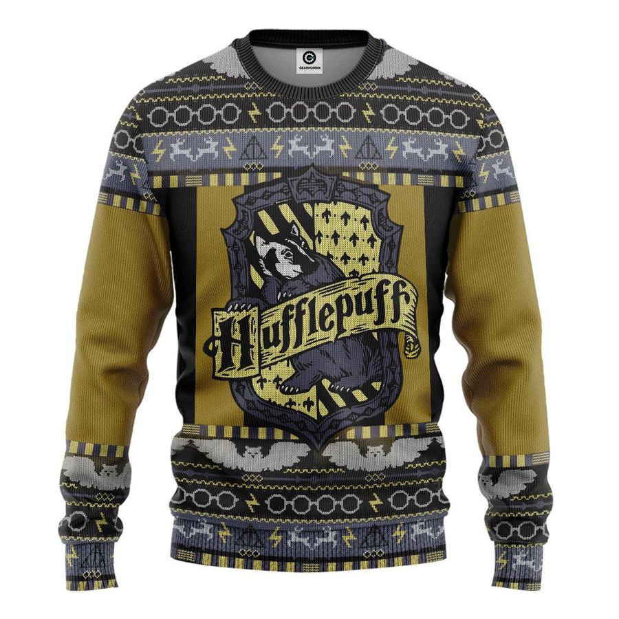 Hufflepuff Harry Potter yellow Ugly Sweater