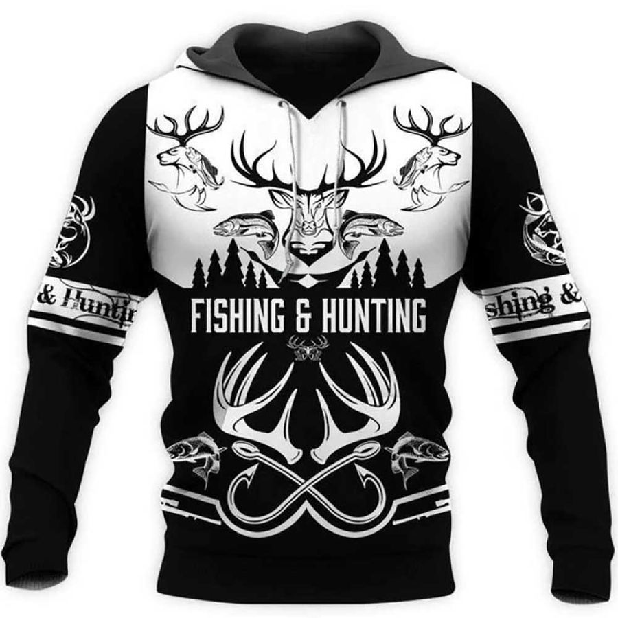 Hunting Fishing Loving 3D Hoodie - Hunting And Fishing Gifts For Dad