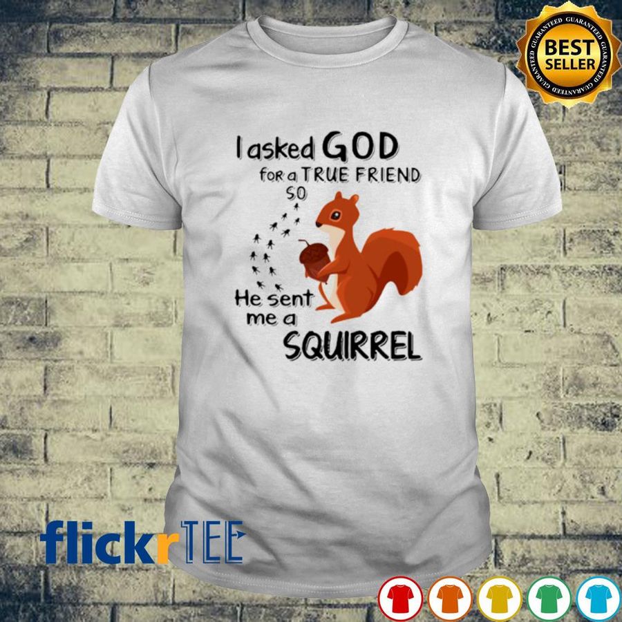 I Asked God For A True Friend So He Sent Me A Squirrel Shirt