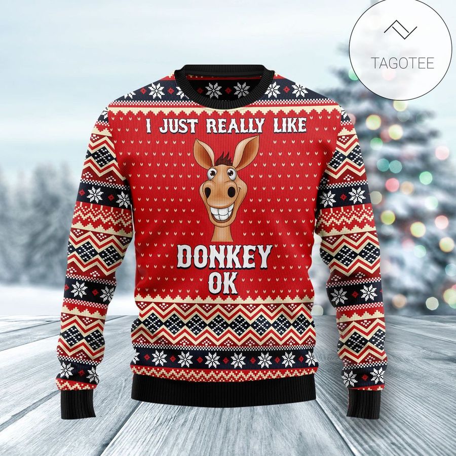 I Just Really Like Donkey Ugly Sweater