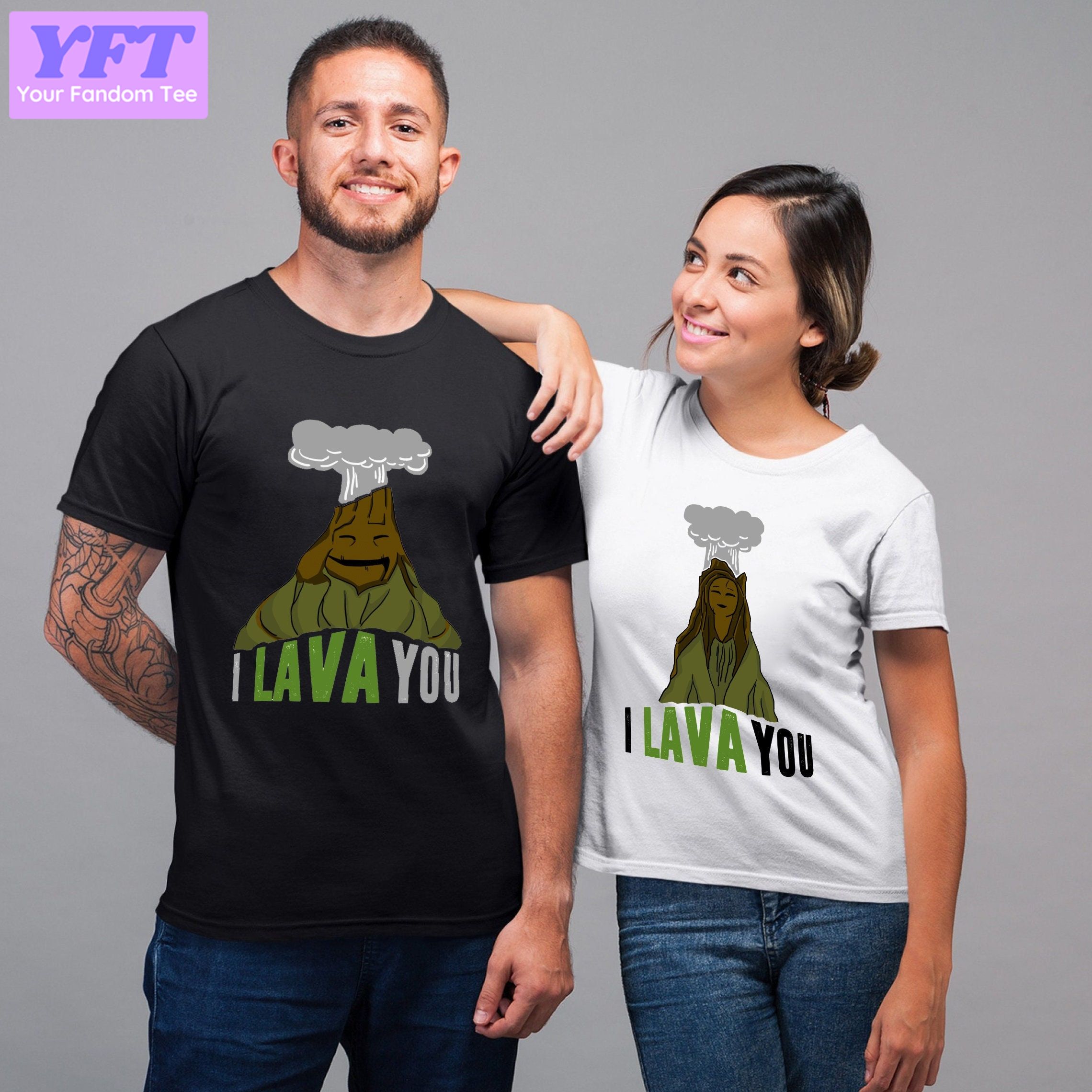 I Lava You Lele Disney Couple And Lele Volcano 2022 Family Unisex T Shirt