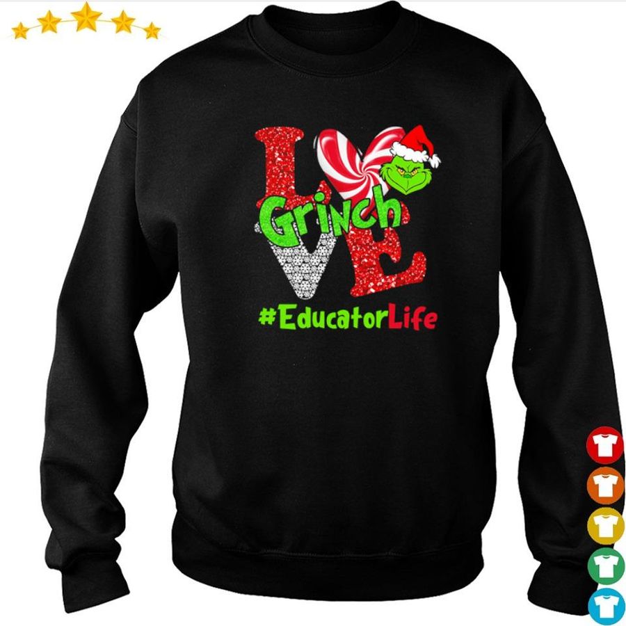 I Love Grinch Educatorlife Christmas Sweater