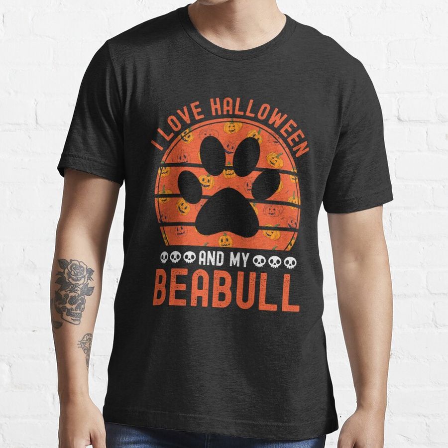 I Love Halloween And My Beabull Funny Halloween Gift Ideas For Dog Owners Essential T-Shirt