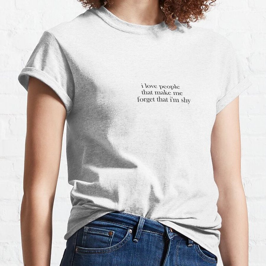 I Love People Sticker Classic T-Shirt