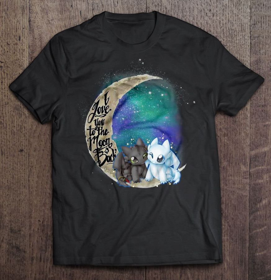 I Love You To The Moon And Back – Toothless And Light Fury Tshirt Gift