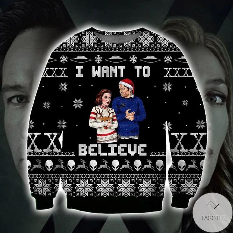 I Want To Believe X Files Ugly Sweater