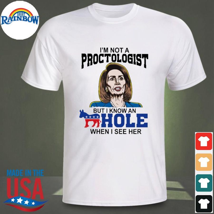 I'm not proctologist but I know a hole when I see her shirt