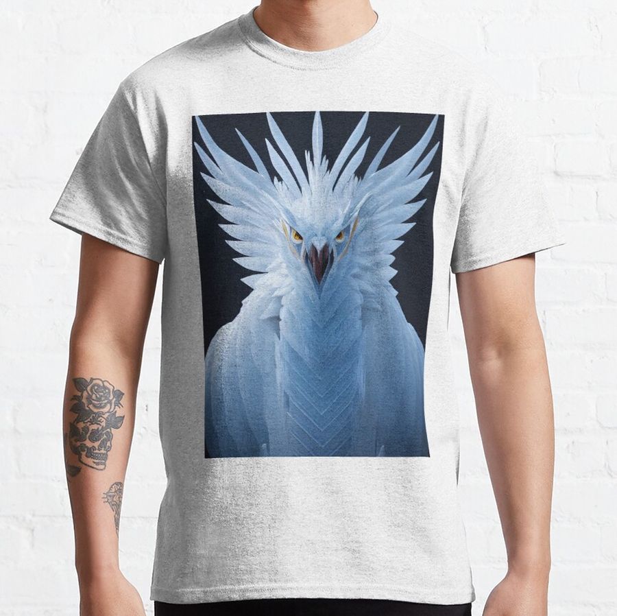 Ice phoenix bird - AI generated art Classic T-Shirt