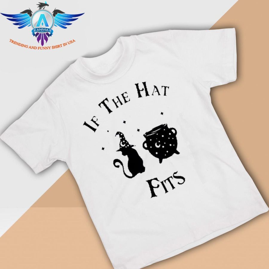 If the hat fits cute cat and cauldron halloween shirt