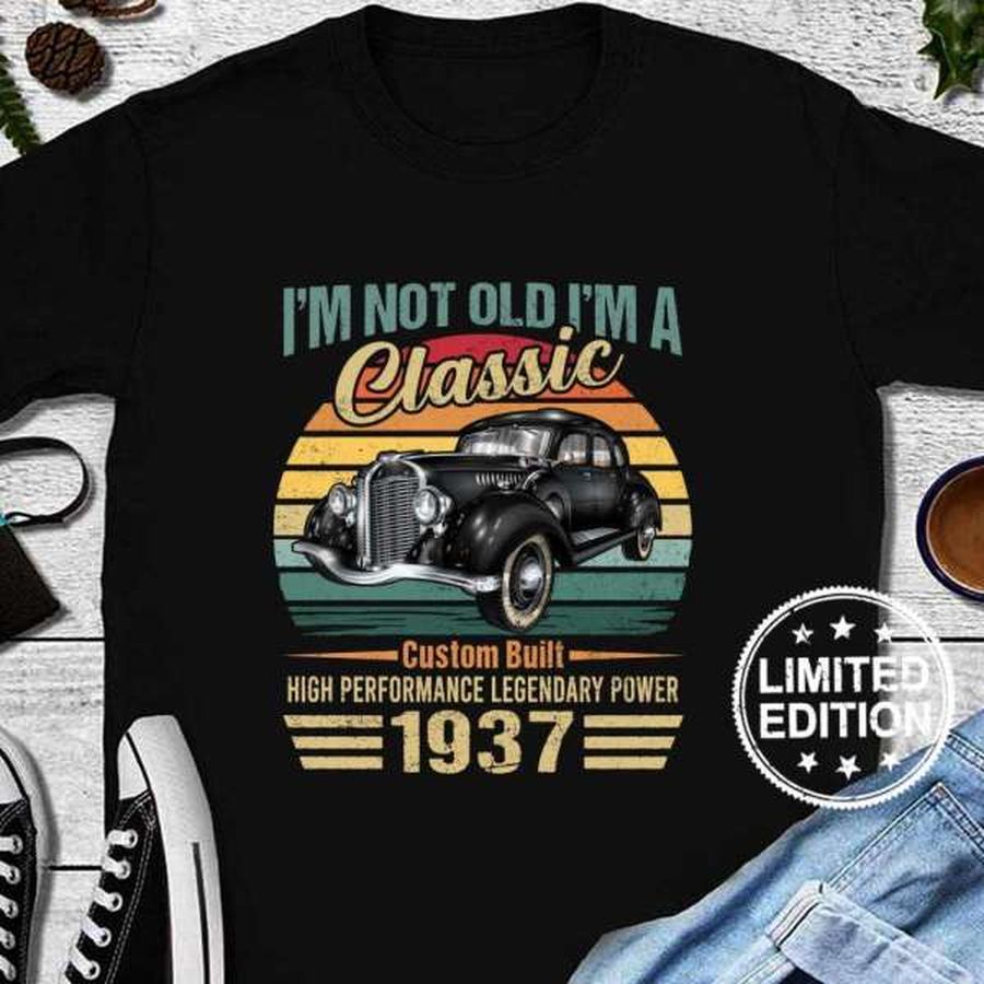 I'm Classic Car 85Th Birthday 85 Year Old Born In 1937 Unisex T Shirt