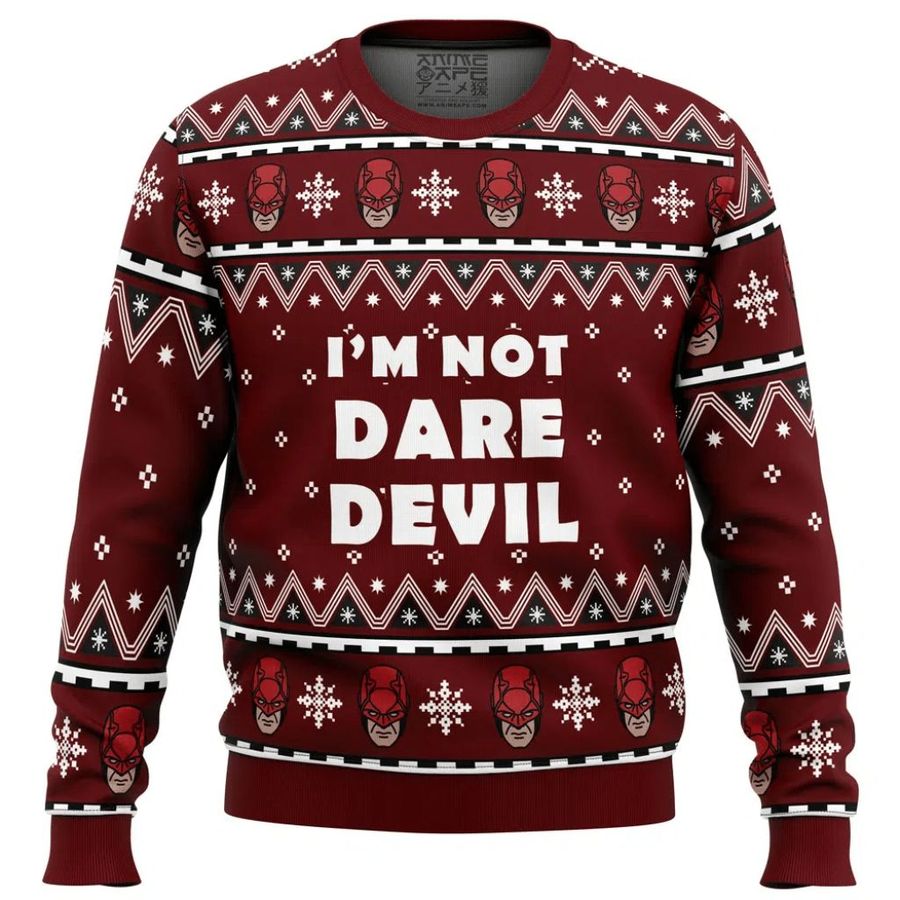 I'm not Daredevil Marvel -  I'm not Daredevil Marvel Gift Fan Ugly Sweater
