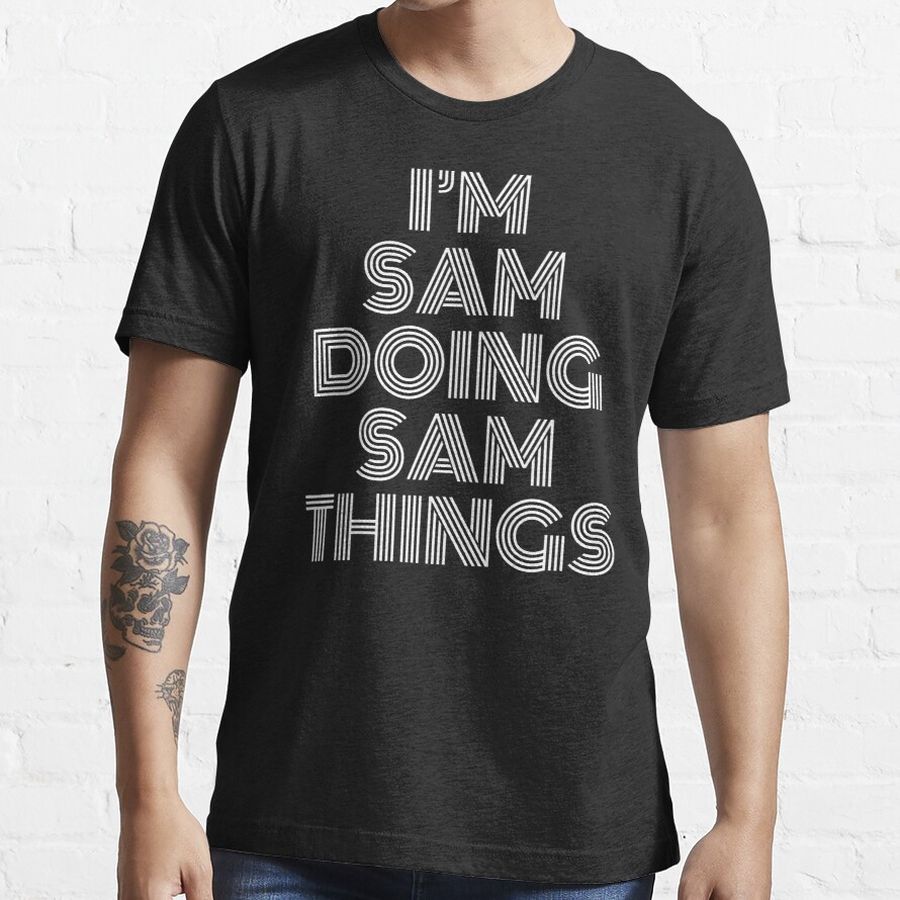 I'm Sam Doing Sam Things Retro Vintage Essential T-Shirt