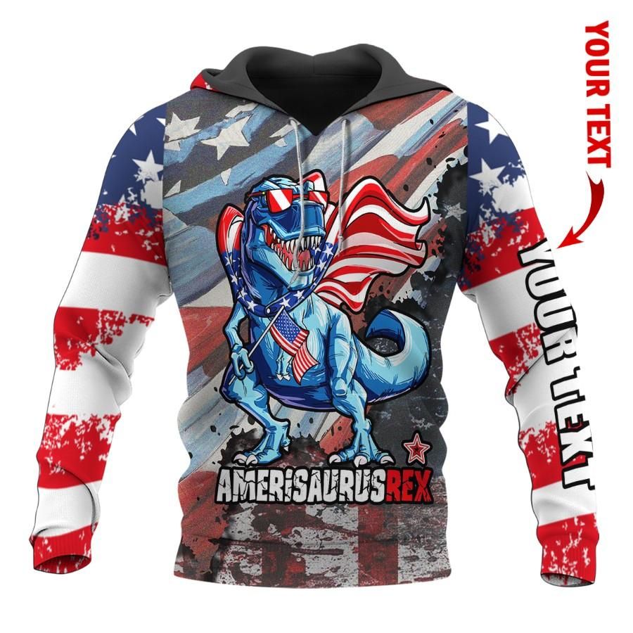 Independent Day Amerisarusrex Personalized Hoodie Hg