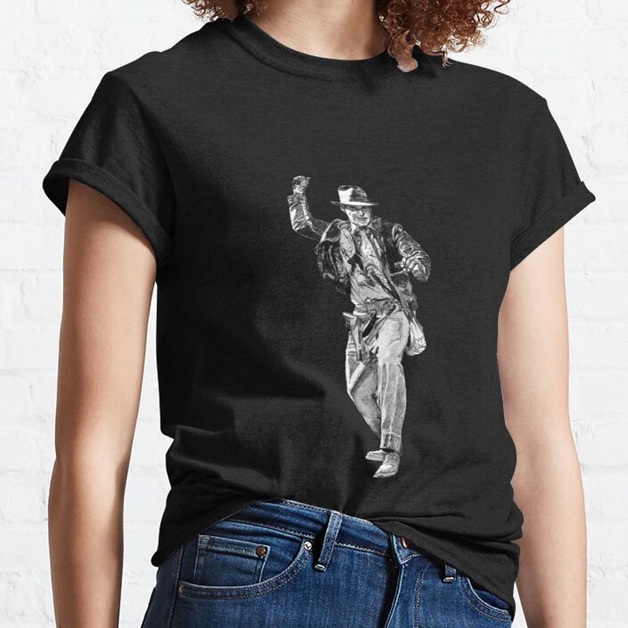 Indiana-Jones-Hand-drawing Classic T-Shirt