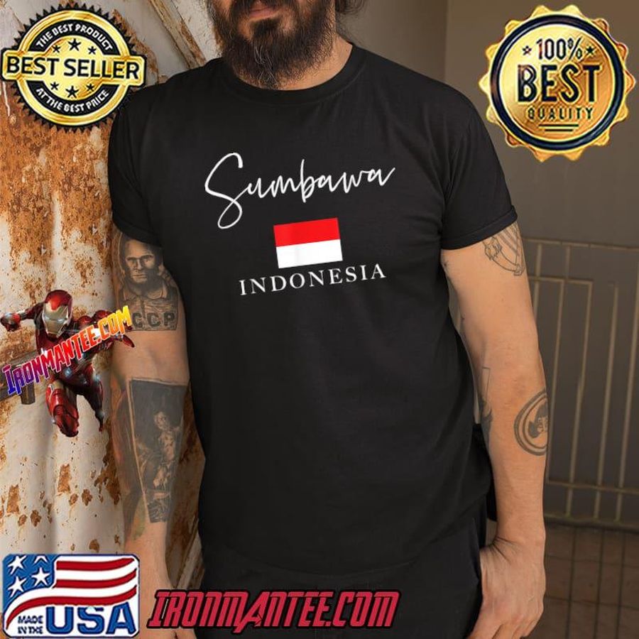Indonesia Flag Vacation Island Sumbawa T Shirt