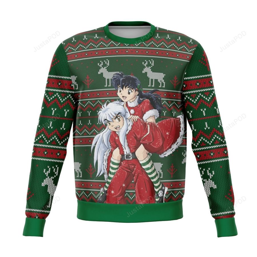 Inuyasha Anime Kagome 9 Ugly Sweater Gifts, Inuyasha Anime Gift Fan Ugly Sweater