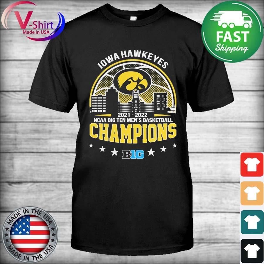 Iowa Hawkeyes 2021-2022 NCAA Big Ten Men's Basketball Champions Shirt