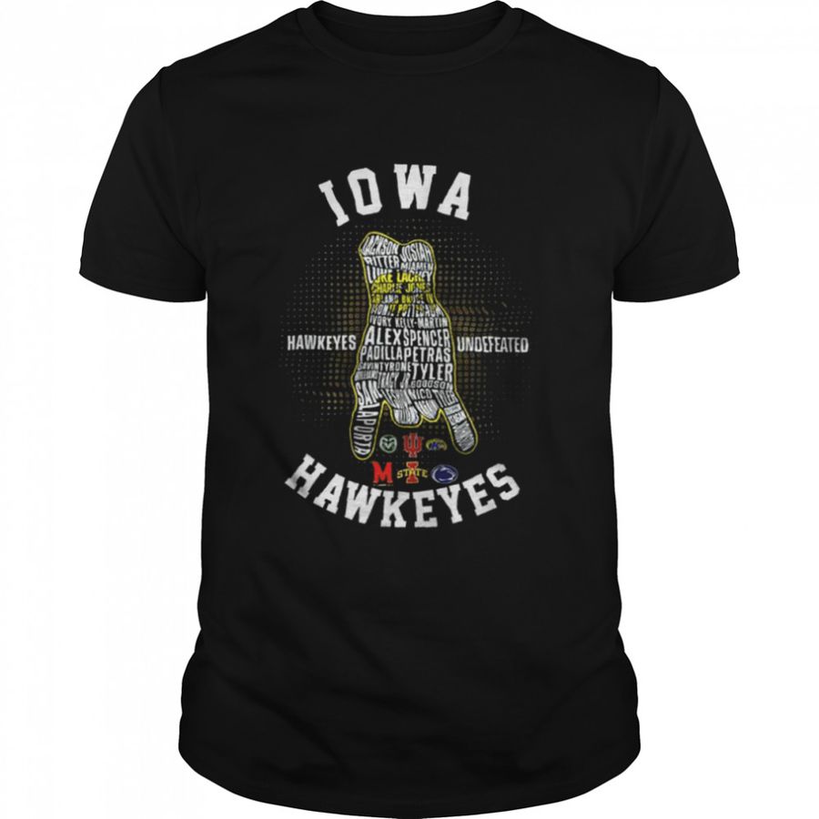 Iowa Hawkeyes Football Hawkeyes Undefeated Shirt