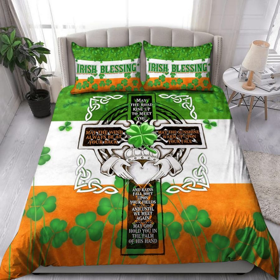 Irish Blessing Cross Quotes Bedding Set Duvet Cover Set