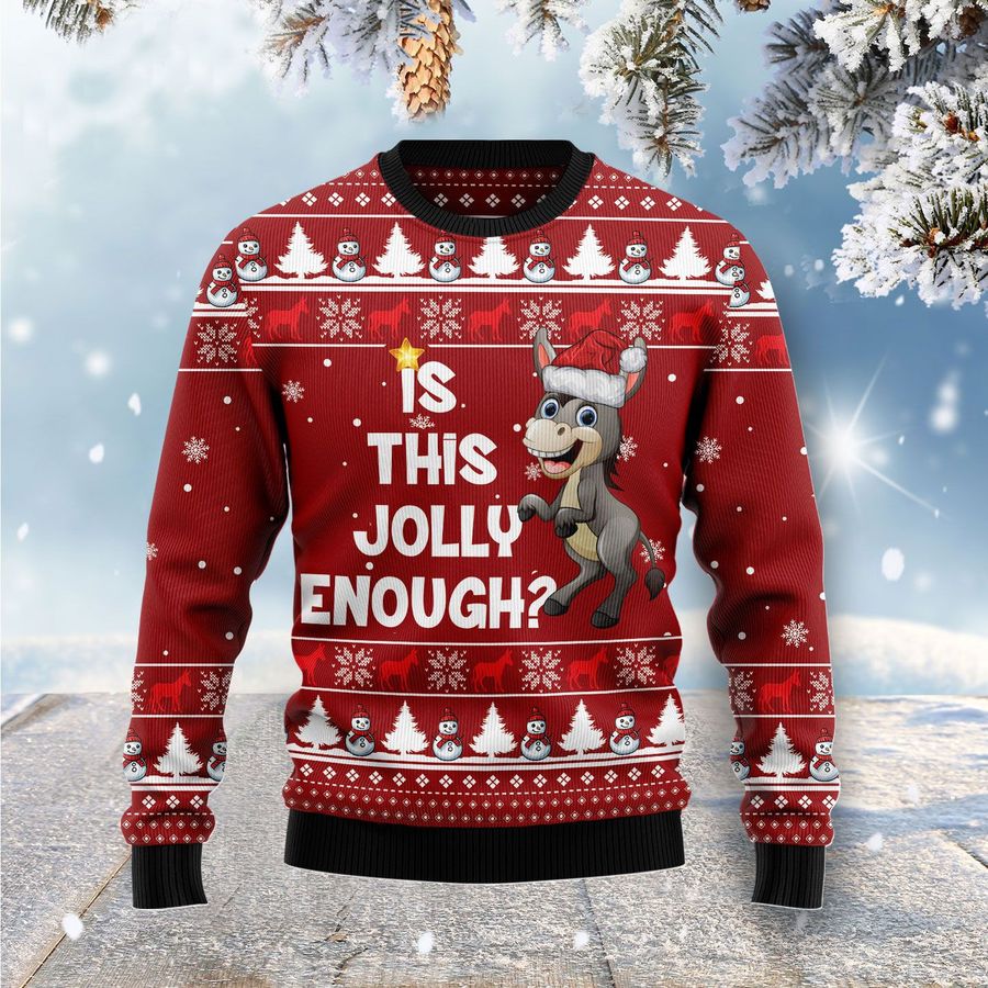Is This Jolly Enough Donkey Ugly Sweater