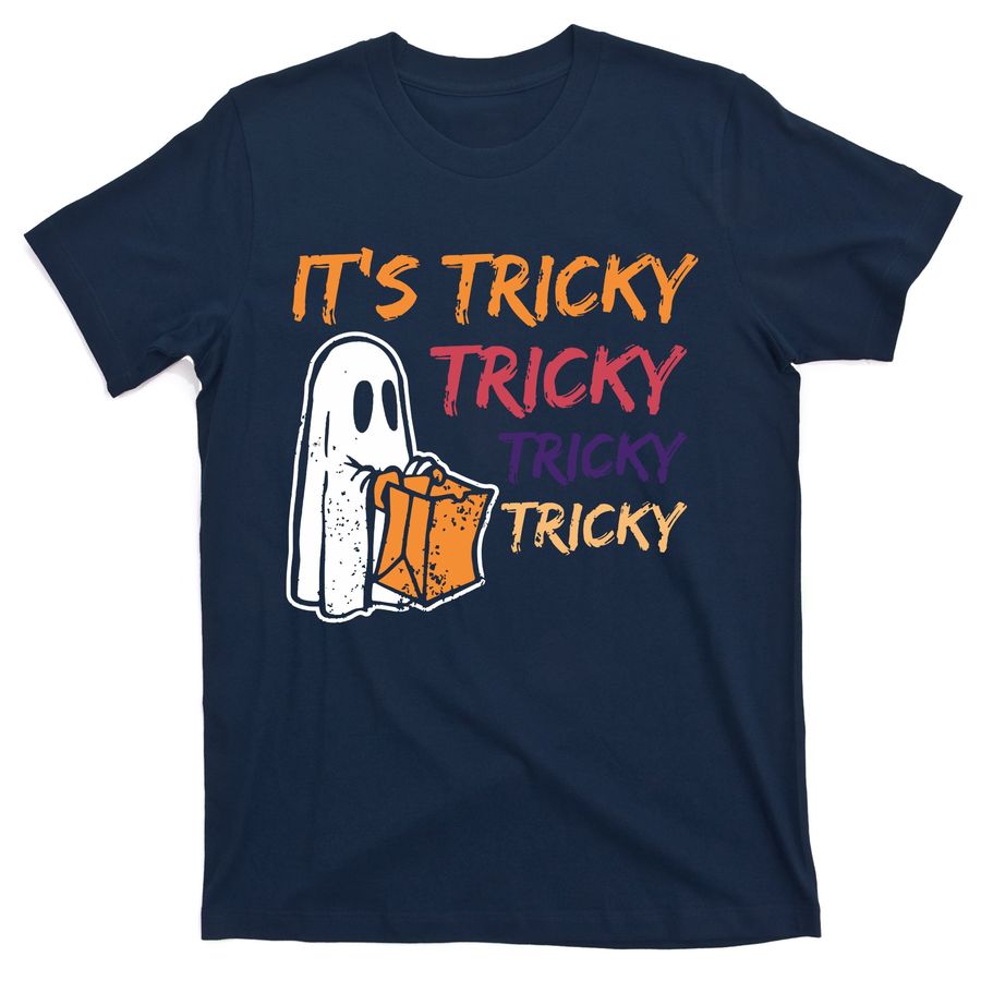 It's Tricky Funny Halloween Ghost Womens Party Dance Gift T-Shirts