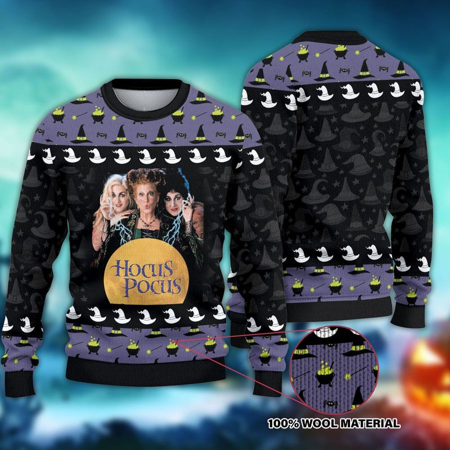 It's Just A Bunch Of Hocus Pocus Christmas Ugly Sweater