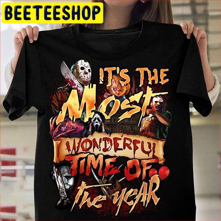 It's The Most Wonderful Time Of The Year Classic 80'S Horror Halloween Trending Unisex Shirt
