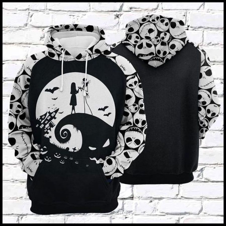Jack And Sally Pullover Unisex Hoodie