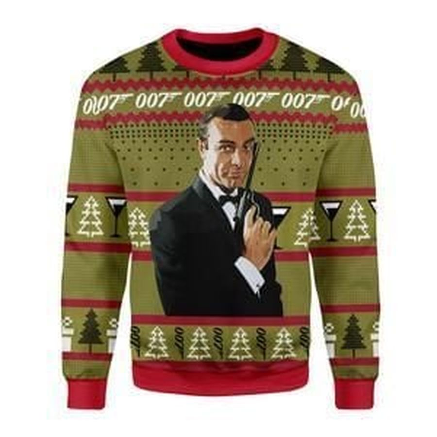 James Bond 007 Ugly Christmas Sweater