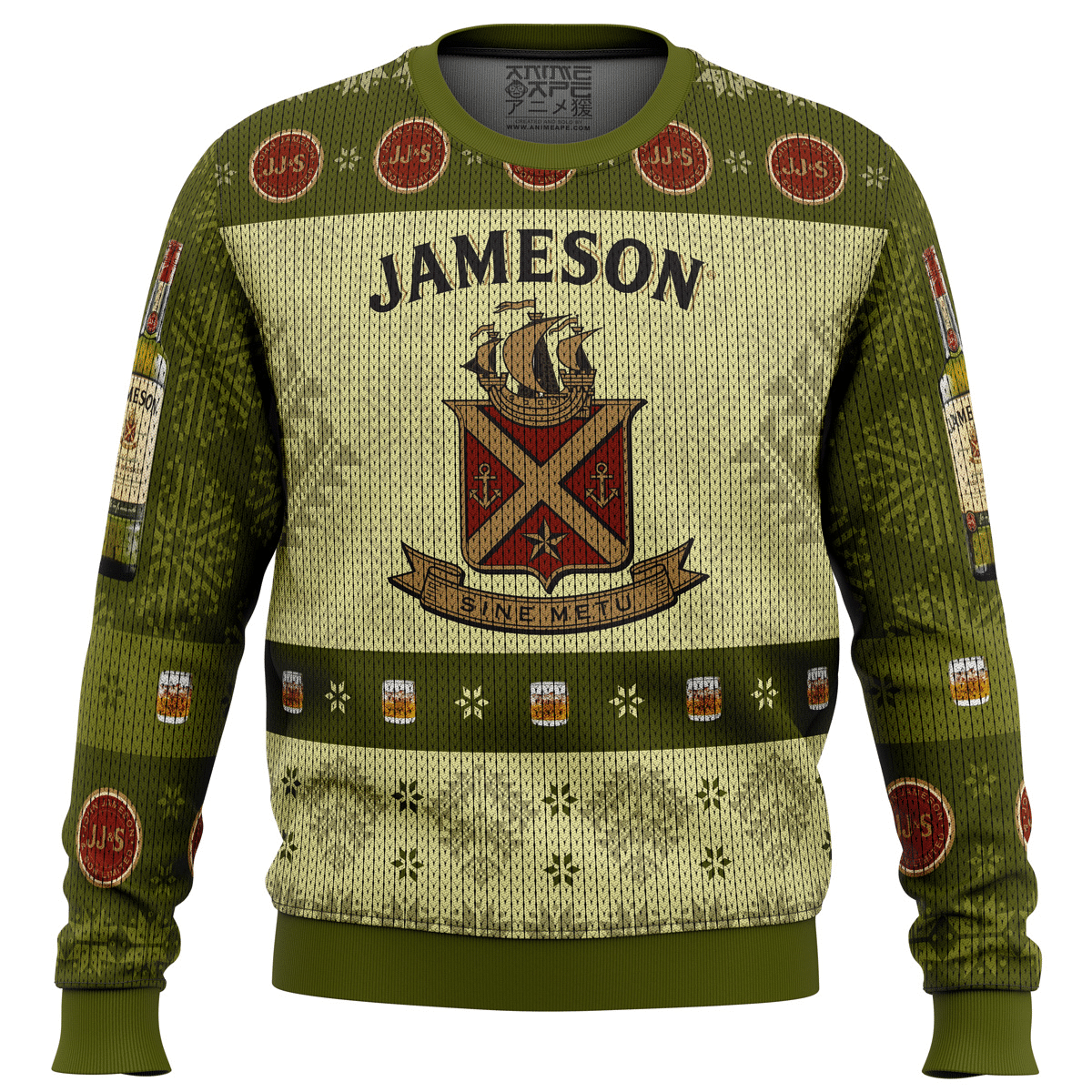 Jameson Irish Whiskey Ugly Sweater Gifts, Jameson Irish Whiskey Gift Fan Ugly Sweater.png