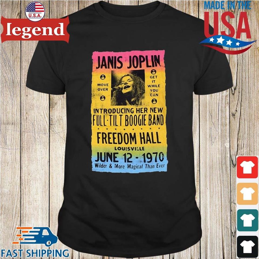 Janis Joplin Freedom Hall June 12-1970 Shirt