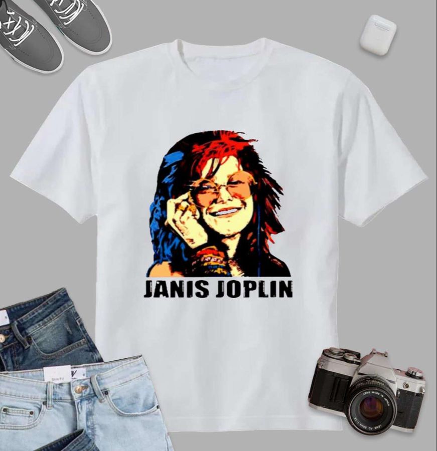 Janis Joplin T Shirt Singer