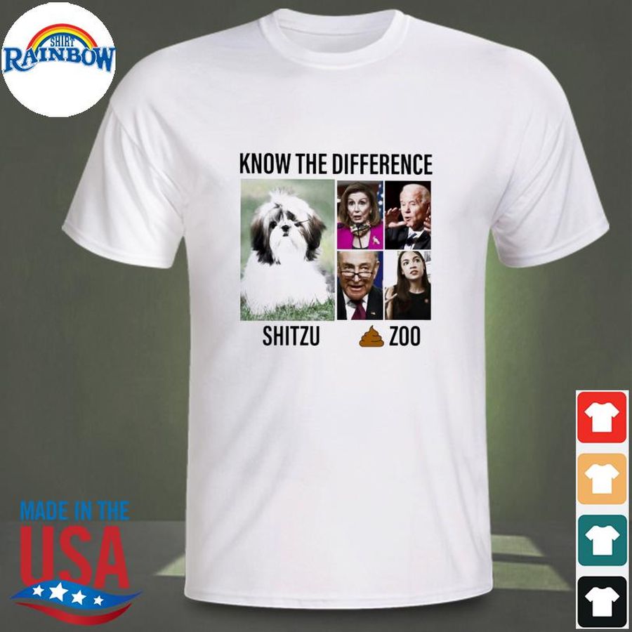 Joe Biden know the difference Shih Tzu zoo shirt
