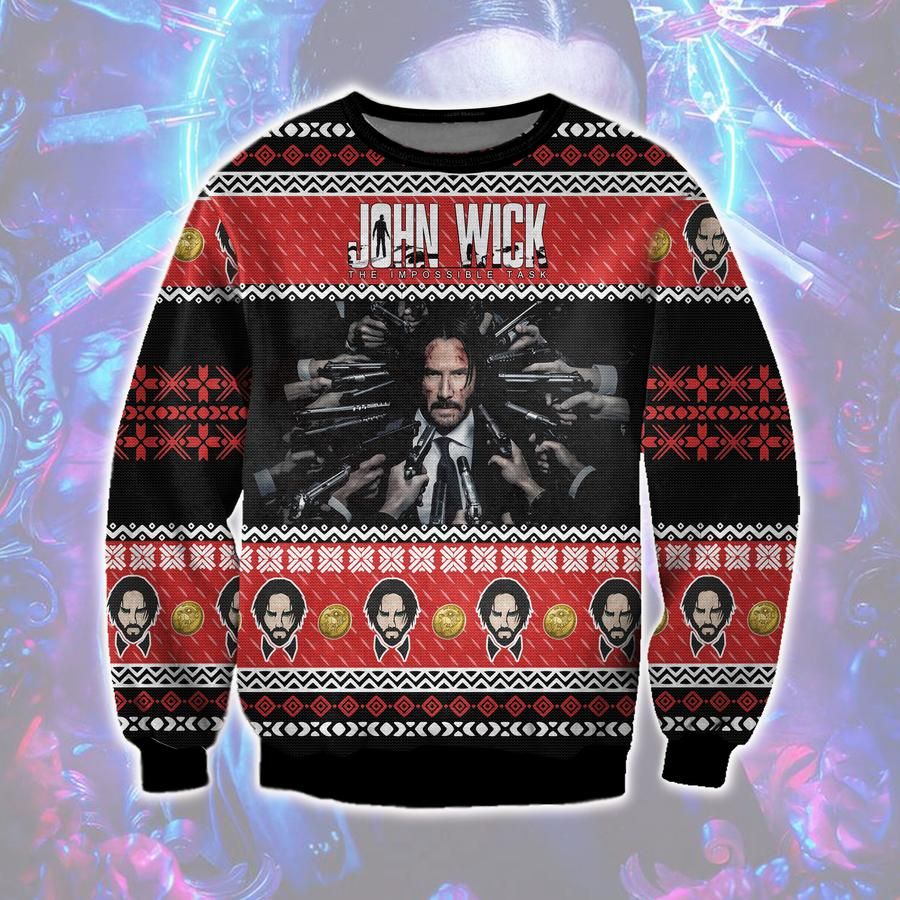 John Wick The Impossible Task Ugly Ugly Sweater