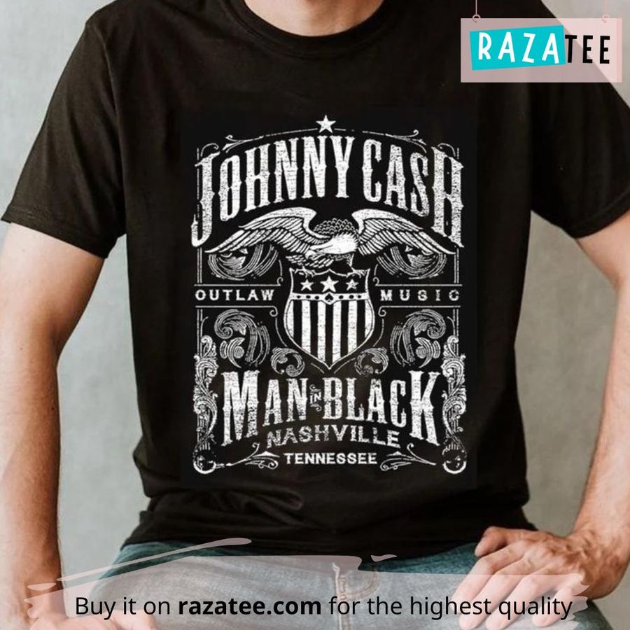 Johnny Cash T Shirt Music T Shirt Graphic Tee Johnny Cash Merch Gift Country Music Shirt Cotton Soft Tee