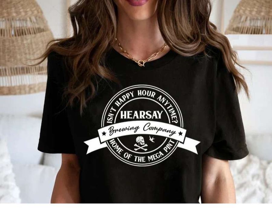 Johnny Depp Hearsay Brewing Company T Shirt Home Of The Mega Pint