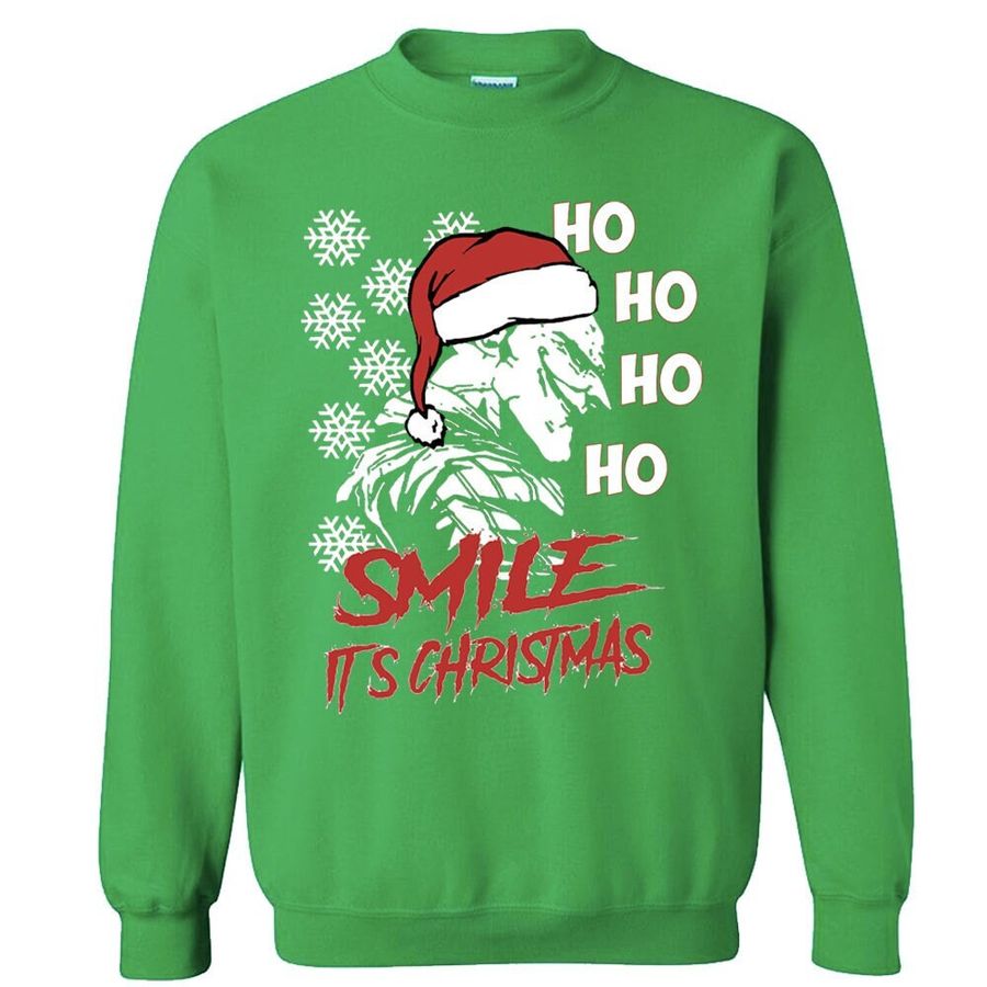 Joker Santa Smile Its Funny Ho Ho Ho Unisex Sweatshirt