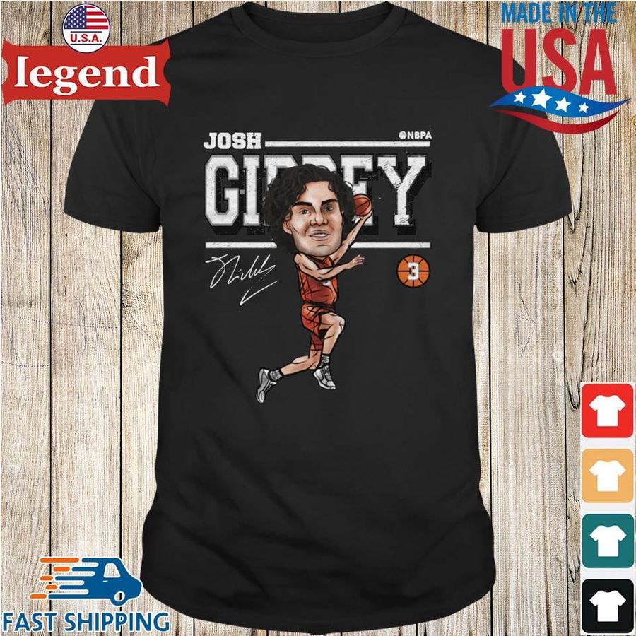 Josh Giddey Oklahoma City Thunder 500 Level Nba Cartoon Tri Blend Signature Shirt