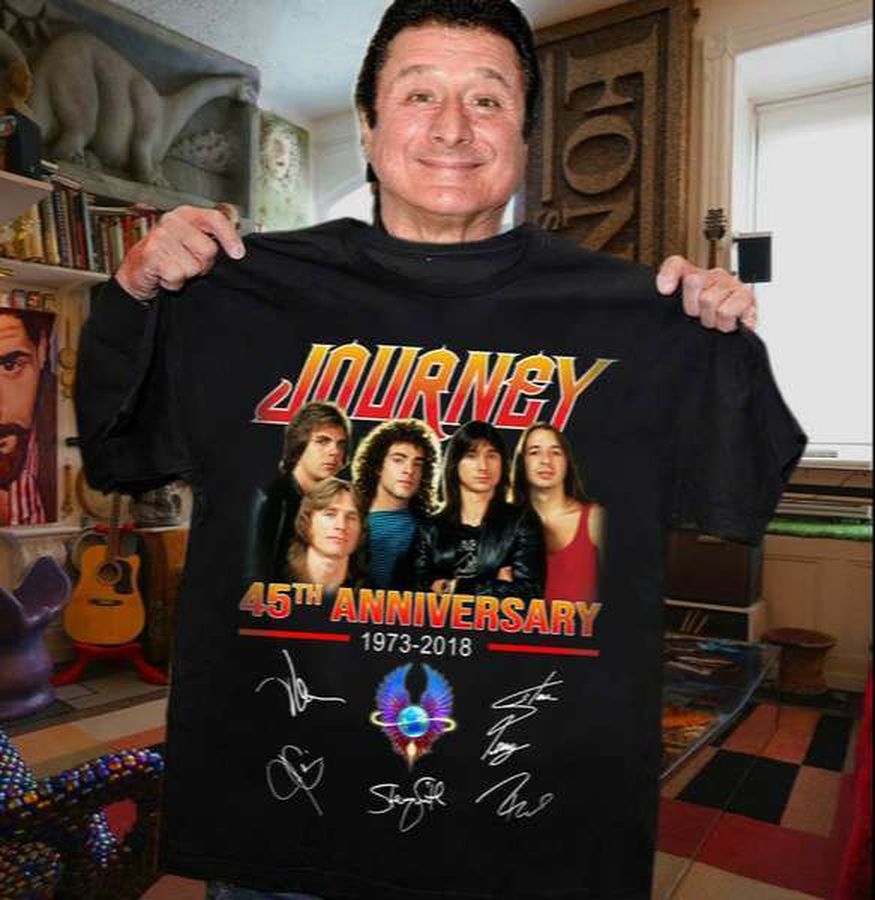 Journey 45Th Anniversary Signatures T Shirt Merch