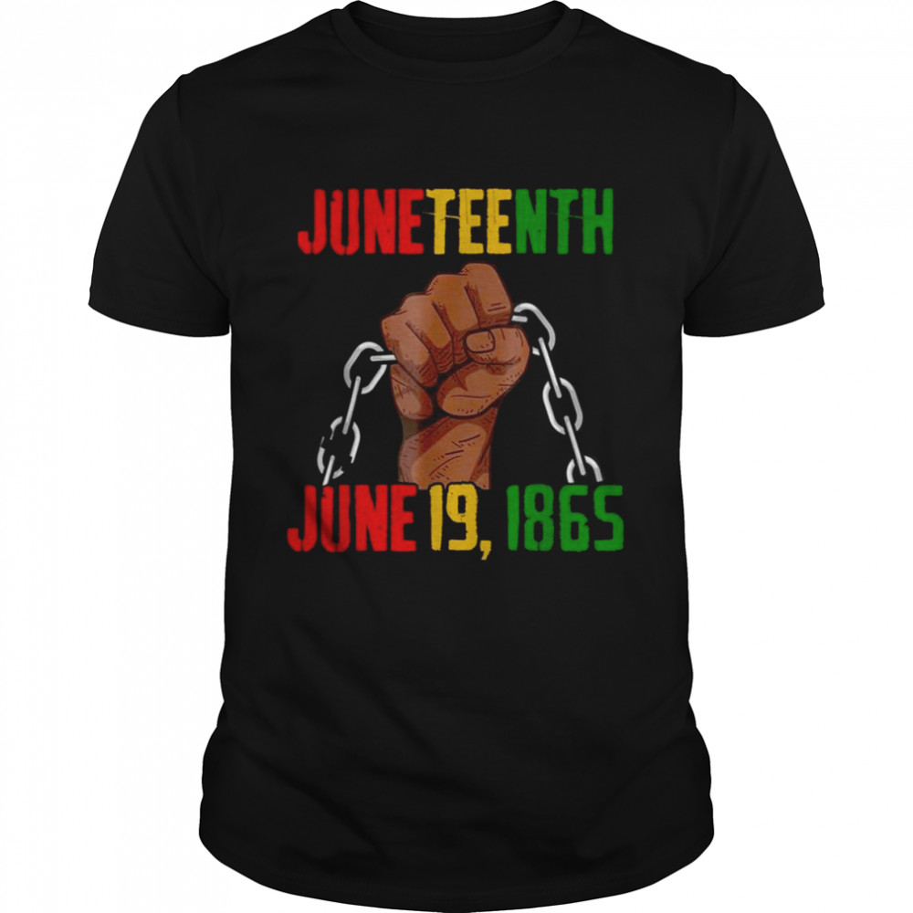 Juneteenth June 19Th 1865 Juneteenth Black Freedom Day Flag Shirt