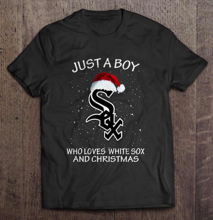 Just A Boy Who Loves White Sox And Christmas TShirt
