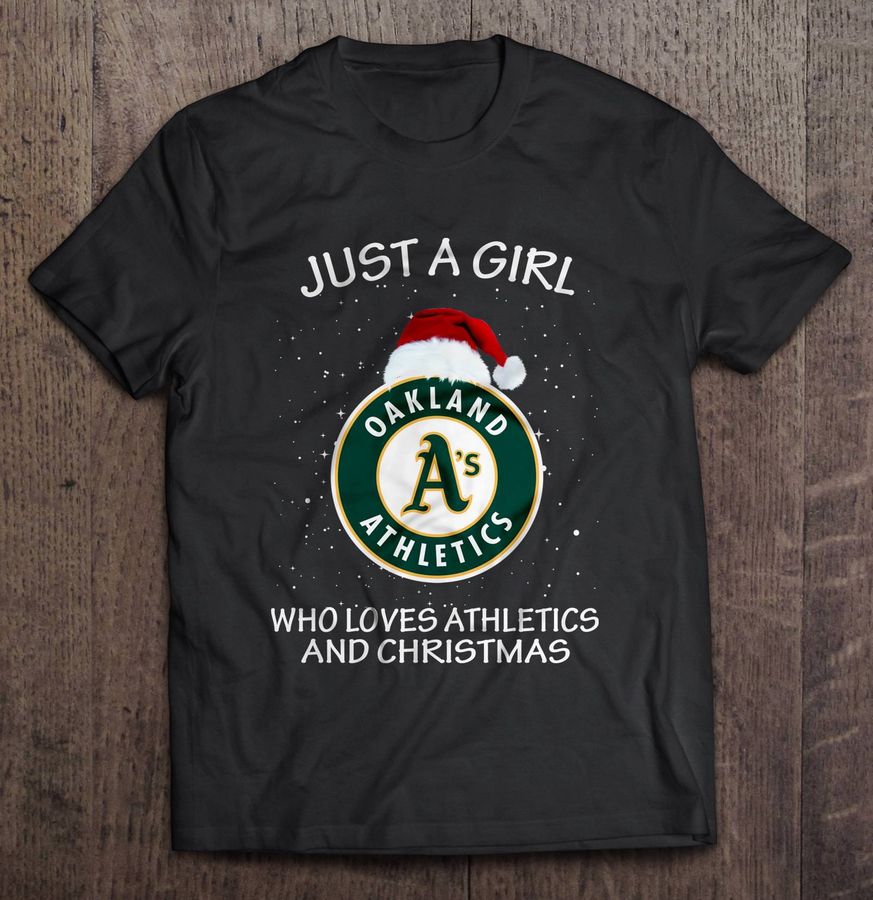 Just A Girl Who Loves Athletics And Christmas Tee Shirt