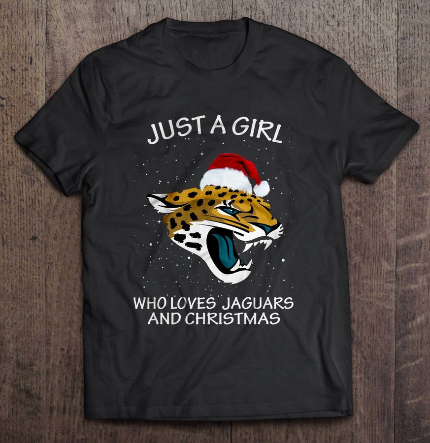 Just A Girl Who Loves Jaguars And Christmas V Neck T Shirt